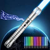 PaNt Laser Spada RGB USB Ricarica 15 Intercambiabili Colori Elsa in Metallo LED Luce Giocattoli Spada da Duello con 10 ...