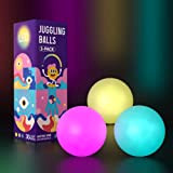 Papi Dada 3X Nuove LED Palline Giocoleria, Set di 3 Bolas Giocoleria, Palline Luminose, Bolas Juggling LED, Palline da Giocoliere, ...