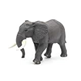Papo 50192 - Statuetta di elefante africano del Regno degli animali selvatici, multicolore