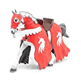 Papo -Dipinta a mano- figurina-Medioevo Mitico-Cavallo del cavaliere unicorno con la lancia-39781-Collezione -Adatto a bambini e bambine - A partire ...