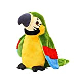 Partellino parlante di peluche per pappagallo giocattolo per uccelli pappagalli interattivi per bambini (nessuna batteria) peluche verdi animali di peluche