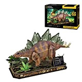 Party town- National Geographic Stegosaurus, 3D Bambini 8 Anni, Puzzle, Giocattoli, Giochi di Dinosauri, 8436598031461