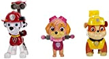 PAW PATROL - Set di Personaggi - Action Pack 3 Cuccioli, Multicolore