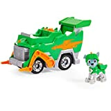Paw Patrol | Veicolo Rescue Knights di Rocky | Camion per la Raccolta di rifiuti riciclabili con Personaggio Giochi Bambini ...