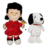 Peanuts - Confezione da 2 Giocattoli di Peluche Snoopy Cane 8'66 "/ 22cm + Lucy 11" / 29cm qualità Super ...