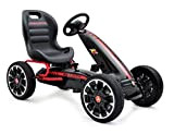 Pedal go-kart, ABARTH licence, cavalca il pedal gokart, ruote di gommapiuma "eva wheels" , 3-8 anni, colore: black