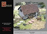 Pegasus PG7052 - Set di Figurine di Animali della Fattoria, Scala 1/72