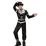 Pegasus Vestito Costume Maschera di Carnevale Bambino - Michael Jackson Super Star - Taglia 6/7 Anni - 107 cm