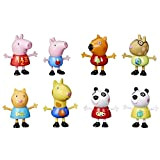 Peppa Pig, Confezione Giocattolo da 8 Action Figure, George Pig, Peggi Panda, Candy Gatto e Non Solo, dai 3 Anni ...