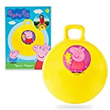 Peppa Pig Palla per Saltare Bambini, Pallone Salto Rimbalzante 45 cm con Maniglia, Giochi Sportivi Bambini Interno/Esterno
