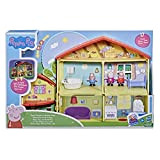 Peppa Pig Peppa's Adventures Peppa's Day and Night House, Playhouse with Language, Light and Sounds, 3 Figures, 13 Acc