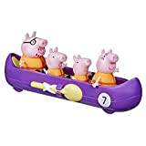 Peppa Pig Peppa's Family Canoa Trip Preschool Toy: include 4 figure, 1 veicolo con ruote rotolanti; per bambini dai 3 ...