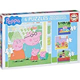 Peppa Pig - Progressivo Puzzle: 6-9 - 12-16 Pezzi (Educa Borras 15918)