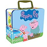 Peppa Pig - Puzzle da 24 Pezzi in Scatola di Latta, 12 Pezzi