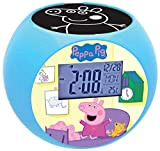 Peppa Pig Radiosveglia con Proiettore, Colore Blu/Giallo, RL975PP