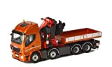 per IVECO STRALIS HIGHWAY 8x4 FASSI 1100 BALLAST BOX camion 04-1167 1/50 MODELLO DIECAST TRUCK