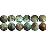 Perle in Turchese Africa Tonde 8mm Naturali Pietre Dure Perline per Creare di Gioielli Circa 38cm un Filo 46 Perline