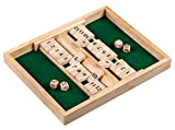 Philos 3282 Puzzle Games Shut The Box, 12S, Marrone Chiaro