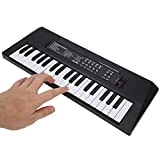 Pianoforte musicale elettrico portatile, tastiera elettrica Pianoforte a 37 tasti Strumento musicale per bambini Giocattolo Microfono Funzione di registrazione Tastiera ...
