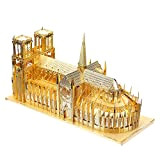 Piececool Puzzle 3D in metallo Metal 3D Puzzle puzzle 3D cattedrale di Notre Dame, parigi fai da te in 3D, ...