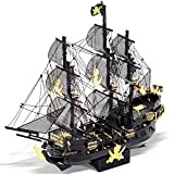 Piececool Puzzle 3D in metallo nave pirata modello kit per adulti 307 pezzi