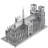 Piececool Puzzle 3D in Metallo, per Adulti, Notre Dame Cathedral PARIS-114 Pezzi