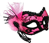 Pink Mask + Black Lace Decoration