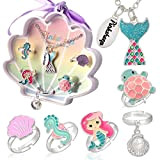 PinkSheep - Anelli gioiello per bambina, regolabili, senza duplicazioni, per giocare e vestire gli anelli e nichel, 14mm, colore: Anello ...