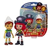 Pinocchio - Blister Con Doppio Personaggio Di Pinocchio E Freeda Altezza Di 9 Cm E Accessori, Per Bambini A Partire ...