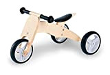 Pinolino Charlie Mini Triciclo da corsa in legno a 4 vie convertibile a 6 vie regolabile in altezza per bambini ...