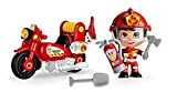 Pinypon Action- Moto Pompiere con 1 Personaggio, Bambine da 4 a 8 Anni Giocattolo, 700015636