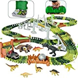 Pista Macchinine Dinosauri Giocattolo per Bambini 3 4 5 6 Anni con 8 Dinosauro Giocattolo Piste Cars Macchinine Giocattoli Gioco ...