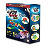 Pista macchinine Magic Tracks Starter Set | Pista da Corsa per Bambini da 3 Anni in su Fosforescente | Set ...