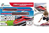 Pista Treno Freccia Rossa per bambini Pista grande treno Etr 1000 Pista dei treni per bambini con luci e suoni