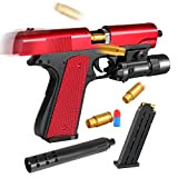Pistola Giocattolo con Caricatore per Espellere la Cartuccia Pistola Giocattolo Soft Bullet Foam Blaster per Bambini dai 6 Anni in ...
