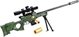 Pistola Giocattolo Soft Bullet - Fucile da cecchino AWM manuale con caricatore di espulsione, silenziatore per proiettili, pistola giocattolo automatica ...