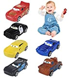Pixar Cars Mini Racers 6 pcs, Lightning McQueen Macchina Giocattolo, Pixar Macchina Giocattolo, Mini Macchinina, Cars per Bambini, Giocattolo per ...