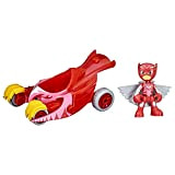 PJ Masks Animal Power Owl Glider, Giocattoli Car con Action Figure Owlette per Bambini dai 3 Anni, Multicolore, F5338