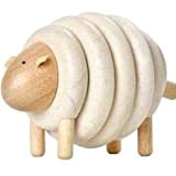 PLAN TOYS- Lacing Sheep, Colore Legno, 5150