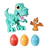 Play Doh Dino Crew Crunchin' T-Rex, Giocattolo per Bambini dai 3 Anni in su con Suoni da Dinosauro e 3 ...