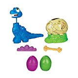 Play Doh Dino Crew Growin' Tall Bronto, Dinosauro Giocattolo per Bambini dai 3 Anni in su con 2 Uova