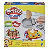 Play-Doh Hasbro Kitchen Creations Flip 'n Pancakes, per Bambini dai 3 Anni in su, con 8 Colori, 14 componenti