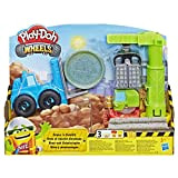 Play-Doh Hasbro Play-Doh-E5400EU5 Wheels Giocattoli per Gru e carrelli elevatori con Composto Non tossico Misto da Cemento e 2 Colori ...