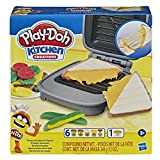 Play-Doh Hasbro Sandwich formaggioso (Playset con 1 vasetto di Pasta da Modellare Elastix, 6 vasetti di Pasta da Modellare Accessori, ...