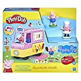 Play-Doh, playset Il gelato di Peppa con Camioncino dei Gelati, playset con action figure di Peppa e George e 5 ...