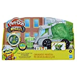 Play-Doh, Wheels, Che Bello scaricare, Camion dei rifiuti 2 in 1 con rifiuti di Pasta modellabile e 3 vasetti, Multi