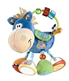 Playgro Cavallo Multiattività con Sonaglio, A partire da 3 mesi, Senza BPA, Playgro Toy Box Cavallo Clip Clop, Blu/Multicolore, 40016