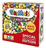PlayMais Maxi Pack Basic, per bambini a partire dai 3 anni, giocattolo con 1.300 PlayMais e libro del bricolage, stimola ...