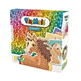 PlayMais Mosaic Trendy Horse Kit Creativo per Bambini dai 6 Anni | Oltre 3.000 Pezzi e 6 Adesivi a Mosaico ...