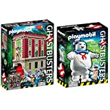 Playmobil 9219 Caserma dei Ghostbusters & 9221 Omino Marshmallow E Stantz